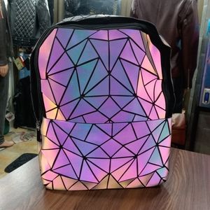 Holographic radium College bag backpacks